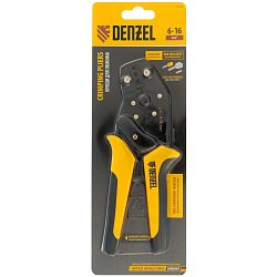 Клещи для обжима наконечников штыревых Denzel 17744 НШВ, НШВИ, НШВИ-2, 6-16 мм2