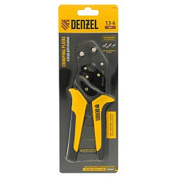 Клещи Denzel 17746 для обжима неизолированных наконечников НК и НВ, разъемов РП, 1,5 - 6 мм2