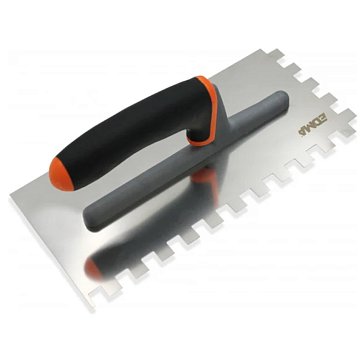 Изображение товара Шпатель зубчатый EDMA 260755, 280 мм, с квадратными зубьями 12х12 мм
