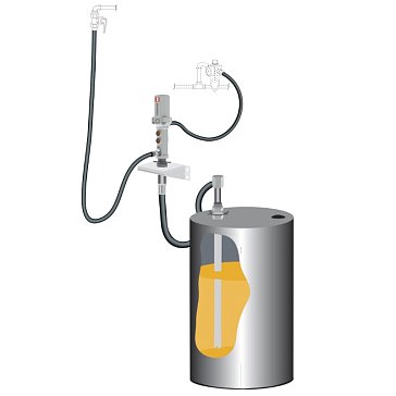 Изображение товара Комплект для откачки масла Samoa 379500 205л с насосом PM4 пневматический