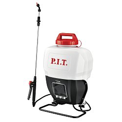 Опрыскиватель ранцевый аккумуляторный P.I.T. SOLO PSY20H-15A, 20 В, 0.3-0.45 МПа, бак 15 л, ремни, насадки