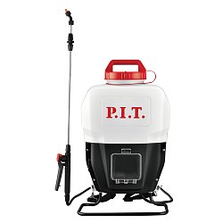 Опрыскиватель ранцевый аккумуляторный P.I.T. SOLO PSY20H-15A, 20 В, 0.3-0.45 МПа, бак 15 л, ремни, насадки