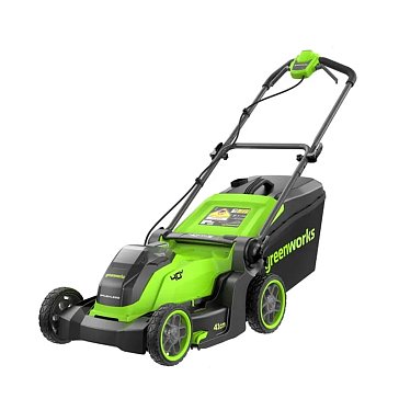 Изображение товара Аккумуляторная газонокосилка Greenworks GD40LM411 40В, 41 см, без АКБ и ЗУ