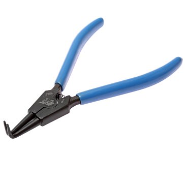 Изображение товара Щипцы съемник внешних стопорных колец JTC JTC-SB175 изогнутые 175 мм