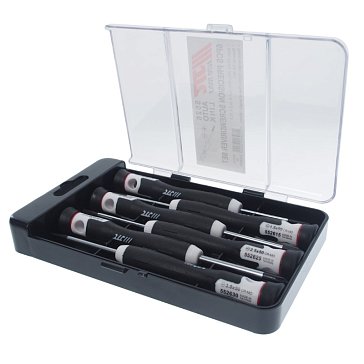 Изображение товара Набор прецизионных отверток JTC JTC-5526, 6 шт., PH00, PH0, PH1, SL1.5, SL2.5, SL3, длина 150 мм