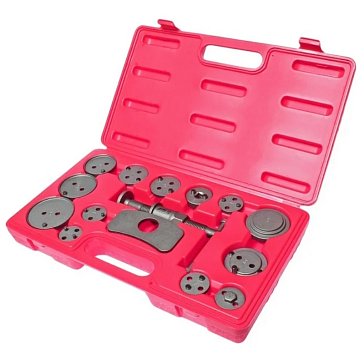 Изображение товара Набор для ввинчивания поршня тормозного цилиндра JTC JTC-1613A, в кейсе, 15 предметов