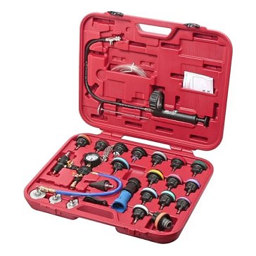 Изображение товара Набор для тестирования давления в радиаторе JTC JTC-4842A, многофункциональный, в кейсе, 27 предметов