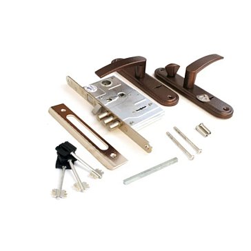 Изображение товара Замок врезной Просам 88010-ЗВ9-8 3/13 Правый РФ-09 т122, медный антик, для дверей Бульдорз