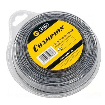 Изображение товара Леска для триммера Champion Round PRO C7105 2,4 мм 50 м Россия