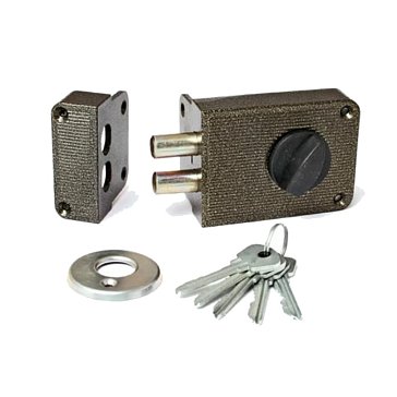 Изображение товара Накладной замок Зенит ЗН1-3 о117 бронза надежная защита для дома и офиса