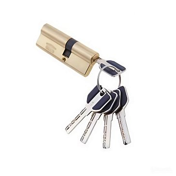 Изображение товара Цилиндровый механизм перфорированный ключ-ключ MSM C50/35mm PB е142, полированная латунь