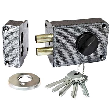 Изображение товара Накладной замок Зенит ЗН1-3 о120 серебро высокого качества