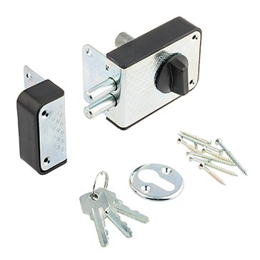 Изображение товара Замок накладной Пенза ЗН1-1 3555 с 3 ключами для внутреннего использования