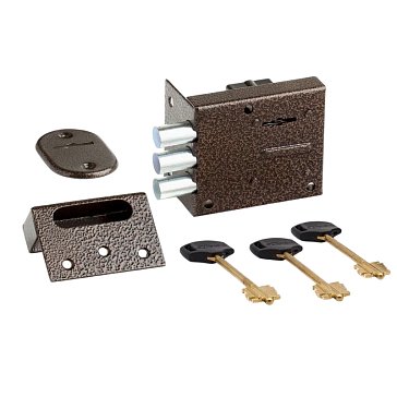 Изображение товара Замок накладной Симеко БИФ 031-1*3 4685 (лат.кл)