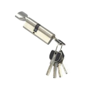 Изображение товара Цилиндровый механизм MSM CW30в/40mm SN е136, перфорированный ключ-вертушка, матовый никель