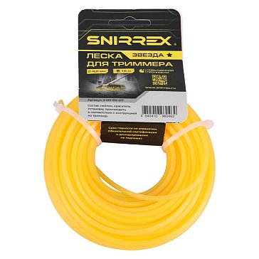 Изображение товара Леска триммерная Snirrex "Звезда" 15-01-107 4,0мм х 15м