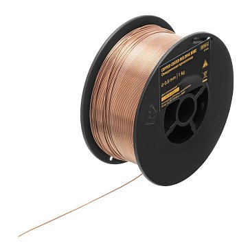 Изображение товара Омедненная сварочная проволока ER70S-6 0,8 мм Denzel Германия 1 кг