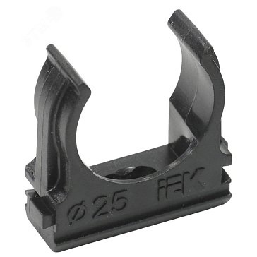 Изображение товара Держатель с защелкой IEK ELASTA CF25 CTA10D-CF25-K02-100, черный
