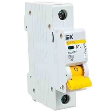Изображение товара IEK MVA20-1-016-B выключатель автоматический однополюсный 16 А 230 В