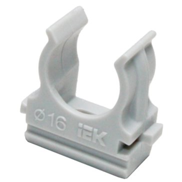 Изображение товара Держатель для труб IEK CTA10D-CF16-K41-100, с защелкой, 16 мм  