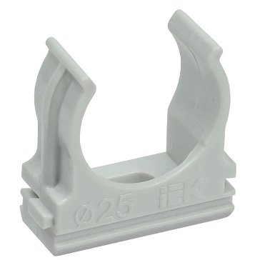 Изображение товара Держатель для труб IEK CTA10D-CF25-K41-100, с защелкой, 25 мм