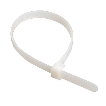 Изображение товара Хомут IEK UHH20-D036-200-050 нейлоновый 200 мм 3.6 мм белый 50 шт