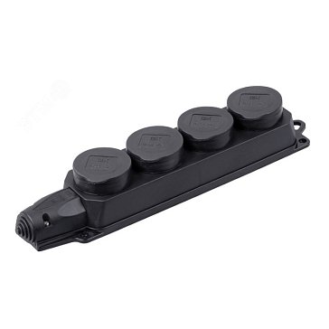 Изображение товара Розетка IEK ОМЕГА РБ34-1-0м PKR64-016-2-K02 (колодка) четырехместная, IP44