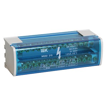 Изображение товара Шины на DIN-рейку (кросс-модуль) IEK ШНК 2х15 YND10-2-15-125, L+PEN