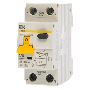 Изображение товара Выключатель дифференциального тока IEK АВДТ-32 MAD22-5-025-C-30 автоматический