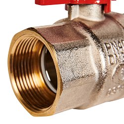 Кран шаровой Stout SVB-1007-200032, полнопроходной, с американкой, 1 1/4, ВР/НР, бабочка (EPDM)