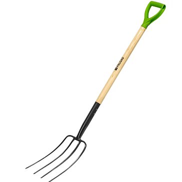 Изображение товара Вилы 4-рогие Palisad 61393 садовые кованые с деревянным черенком
