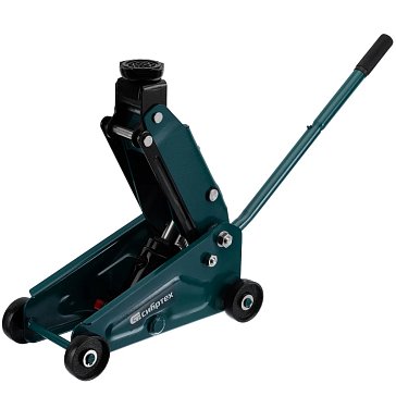 Изображение товара Домкрат гидравлический подкатной Сибртех 50837, 2.5 т, 148-387 мм, в пластиковом кейсе