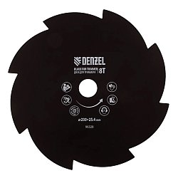 Диск для триммера Denzel 96328, 230х25,4 толщина 1,6 мм, 8 лезвий