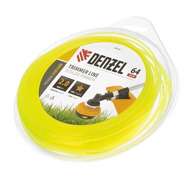 Изображение товара Леска для триммера Denzel FLEX CORD 96120 2мм 64м звезда нейлон Германия