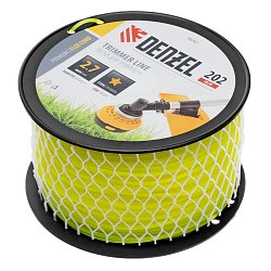 Леска для триммера Denzel FLEX CORD 96287, звезда, 2.7 мм х 202 м, на DIN катушке