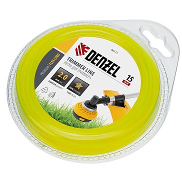 Изображение товара Леска для триммера Denzel FLEX CORD 96111, диаметр 2 мм, длина 15 м