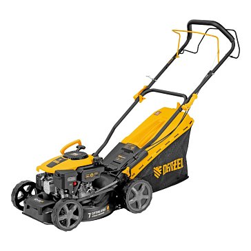 Изображение товара Газонокосилка бензиновая Denzel GLD-410SP-K с травосборником