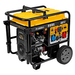 Генератор бензиновый Denzel PS-120EAD-3 946984, 12 кВт,230/400 В, 40 л, разъём ATS, электрический стартер
