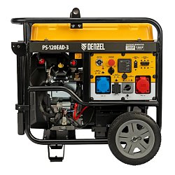 Генератор бензиновый Denzel PS-120EAD-3 946984, 12 кВт,230/400 В, 40 л, разъём ATS, электрический стартер