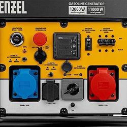 Генератор бензиновый Denzel PS-120EAD-3 946984, 12 кВт,230/400 В, 40 л, разъём ATS, электрический стартер
