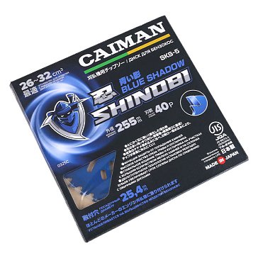 Изображение товара Диск для мотокосы Caiman Shinobi Blue Shadow 255/25,4/40P для жесткой травы