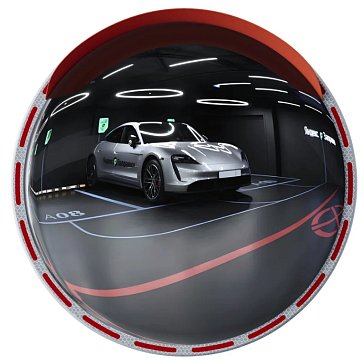 Изображение товара Зеркало сферическое с козырьком Технология 00-00008687, d-1000мм, из нержавеющей стали, Китай