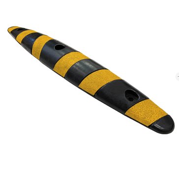 Изображение товара Делиниатор для велодорожки Технология ВЛ-720 РЕЗИНА 00-00005655, "Зебра", 720х120х30 мм