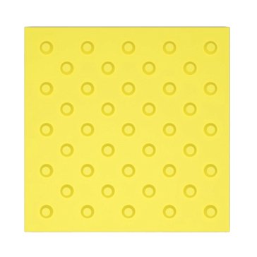 Изображение товара Тактильная плитка Технология 00-00007121, 300х300х20, конусные рифы в шахматном порядке, композит, желтая