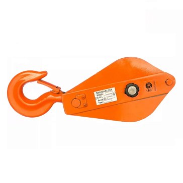 Изображение товара Блок монтажный однорольный с крюком TOR HQG(L) K1-20,0 т 1048603, с откидной щекой