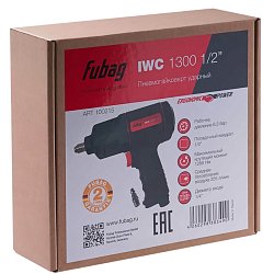 Ударный пневмогайковерт Fubag IWC 1300 1/2" 100215 (профессиональный, регулировка)