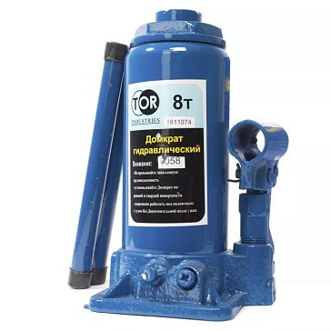Изображение товара  TOR ДГ 8 1058 гидравлический домкрат бутылочный 8 т