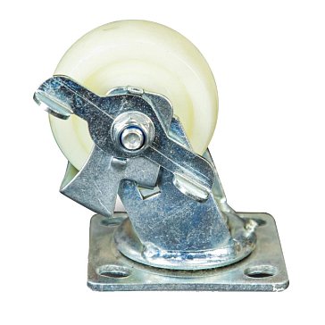 Изображение товара Колесо большегрузное поворотное TOR SCdnb 42 1024222, 100 мм, полипропиленовое с тормозом