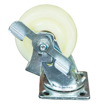 Изображение товара Колесо большегрузное поворотное TOR SCdnb 55 1024223, 125 мм, полипропиленовое, с тормозом