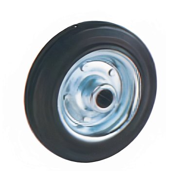 Изображение товара Колесо литое резина TOR C 63 160 мм - надежное колесо для техники и строительных работ